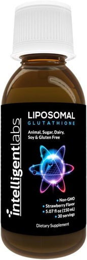 [BRSWYZD2CVYWECT4] Intelligent Labs Liposomal Glutathione - Highly Advanced Antioxidant, Reduced Setria, 500MG per Serving Liquid Supplement Organic, 30 Servings