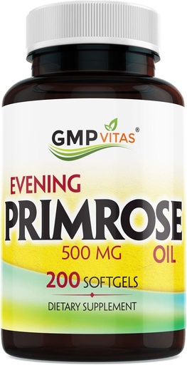 [BRSWKYARDEOBYGTM] Вечер Primrose Oil 500mg SoftgelsCold Натиснете Softgels с 45mg GLA Поддържайте гладка-здравословни изглеждащи кожата-поддържа хормонален баланс
