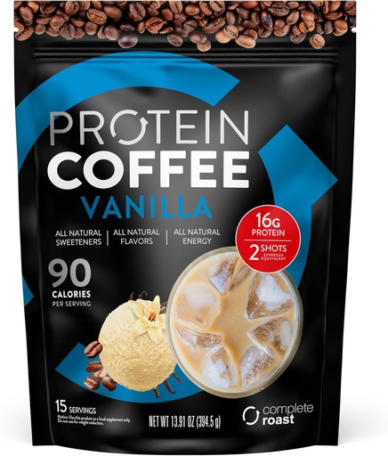 [BRSRMBAKOIMRGFL5] Komplett rost - Vanilla - Gourmet Coffee Protein - Alla naturliga 15 portioner