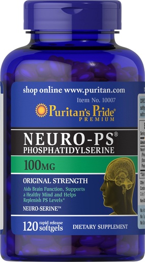 [BRSWIEIEOR4WOG3M] Puritan's Pride Neuro-PS 100 mg Softgels, 120 Count