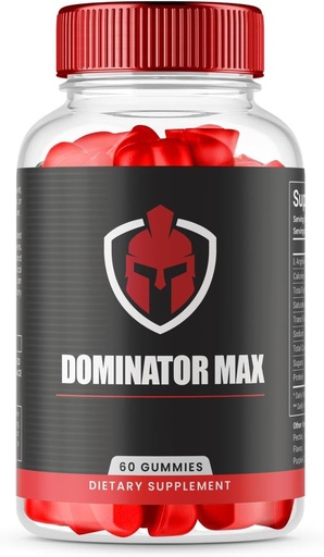 [BRSRAGQFC4OWKYA3] (1 Pack) Dominator Max Gummies Advanced Formula for Max Performance, All Natural Extra Strength Supplement, Dominator Max Gummies for Muscle Growth and Overall Health Support (60 Gummies)