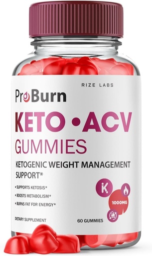 [BRSROZT3DMCBMCTB] rize labs - Pro Burn Keto ACV Gummies, Advanced Weight Loss Support, All Natural Apple Cider Supplement (60 Gummies)