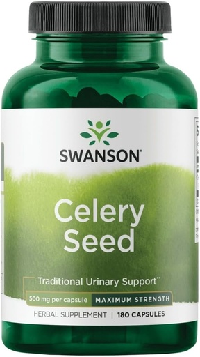 [BRSWI2QZCMIRAYDA] Swanson - Celery Seed Máxima Forza - Apoio antioxidante (500 mg 180 cápsulas)