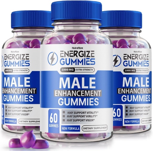 [BRSROBT7OV4AYCI2] (3 Pack) Energie Gummies - Energie Gummies vīriešiem, Energie Gummies Vīrietis, Papildinājums, lai veicinātu vispārējo veselību un labsajūtu, Izmanto, lai saglabātu veselīgu un aktīvu dzīvesveidu (180 Gummies)