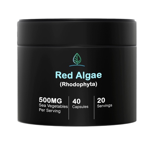 [BRSROAYTPN6WC3D6] Holistic Bin Red Marine Algae Capsules Gigartina and Dumontiacea Red Algae Supplements | Gluten Free, Vegan, Wild Harvested | Rich in Vegan Omega 3 (40 Capsules)