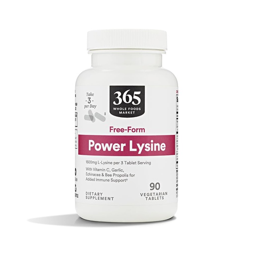 [BRSWGZQBOUPQKCLD] 365 by Whole Foods Market, Lysine Power, 90 Count