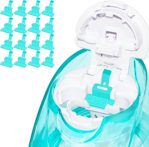 [BRSRMGD3CN5RU33X] FireAnt Silicone Saline Pods Refills Accessories Compatible with Navage Nasal Care, 16 Pack Reusable Silicone Salt Pads Refills Replacements, Easy Operation (Light Blue 16 Packs)