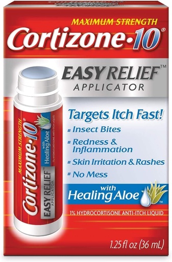 [BRSWIZQRPMHBOA3A] Cortizone-10 Easy Relief Applicator Anti-Itch Liquid 1.25 oz