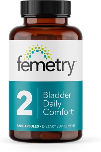 [BRSROHDQBUDQOAI2] Femetry Bladder Daily Comfort - Soothes Irritation - Supports Healthy Histamine Response - Promotes Bladder Lining Health - Interstitial Cystitis - 120 Capsules