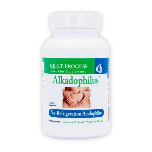 [BRSWIYQGCV6BSYAZ] Alkadophilus Best Process Alkaline — No Refrigeration Probiotic & Prebiotic Digestive Supplement — 1.5 Billion CFU of Good Bacteria & Beetroot