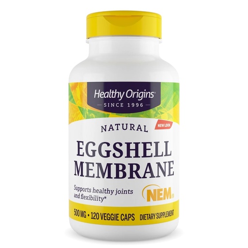 [BRSWIFA2PNYBEDTE] Healthy Origins NEM Eggshell Membrane 500 mg, 120 Veggie Capsules - Clinically Studied, USA Sourced - Fast-Acting Supplement for Joint Comfort, Flexibility & Mobility - 4 Month Supply
