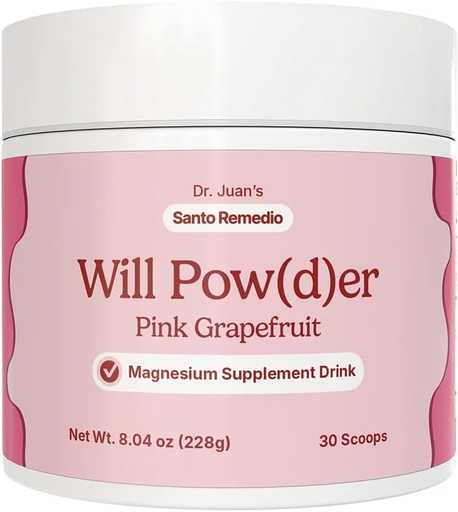 [BRSRMHAZOUCWGADP] Will Powder Dietary Supplement Powdered Botanical Drink Magnesium Potassium and Herbal Blend Pink Grapefruit Flavor Stress Support Muscle Relaxation No Added Sugars Vegetarian 30 Servings