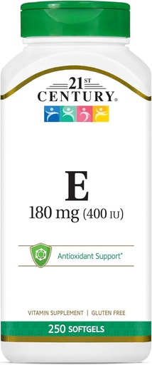 [BRSWIY37BQAQOYDY] 21세기 E 400 I.U. (Dl-Alpha) Softgels, 250-Count