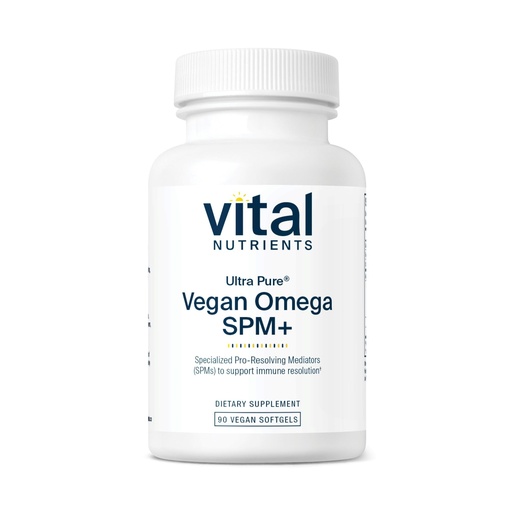 [BRSW2HAPOB7AGAL5] Vital Nutrients Ultra Pure® Vegan Omega SPM+ - Specialized Pro-Resolving Mediators (SPM) Omega-3 Supplement - Minor Joint Discomfort Relief* - Gluten, Dairy, Soy Free, Non-GMO - 90 Mini Softgels