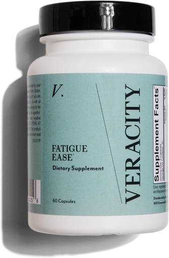 [BRSROGQRPJYGMDLJ] Veracity Fatigue Ease Adrenal Support Supplement for Stress Resilience, Healthy Cortisol & Energy - Adaptogenic Blend of Ashwagandha, Schisandra Berry, Licorice & Rhodiola – 100% Natural - 60 Capsules