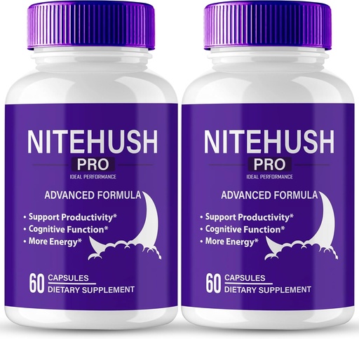 [BRSRABTYBUIWCALK] Nite Hush Pro Brain Supplements for Memory and Focus Capsules, NiteHush Advanced Formula Brain Health Support - Gehienezko Indarra Nootropics NiteHushPro All Natural Support Pills Reviews (2 Pack)
