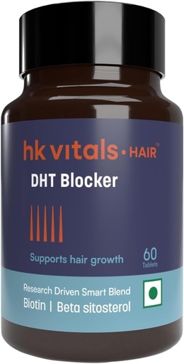 [BRSRAHYCAENBAFLA] itals DHT Blocker mit Biotin (60 Tabletten) | Sting Nettle und SOYA Protein | Hilft Haarausfall zu reduzieren, stimuliert Haarwachstum