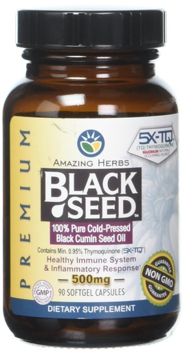[BRSWIYYMOMIAYHYV] Amazing Herbs Oil Black Seed Prem 500mg