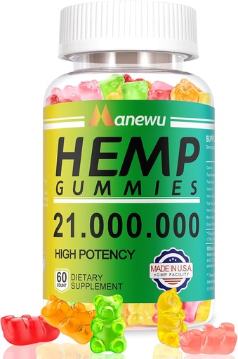 [BRSROGAKOJYRG3DA] Hemp Gummies, 60 Count