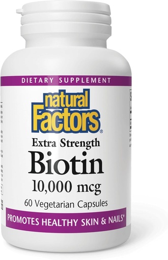 [BRSWG2TYOIFGADLL] Factori naturali Biotin 10000Mcg, 60 CT