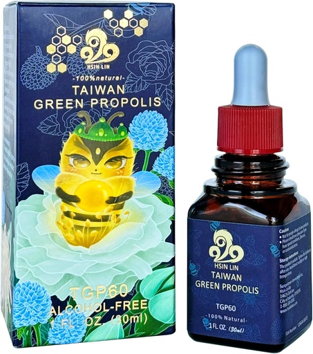 [BRSRAGANCIAR6HYY] Taiwan Green Propolis, High Concentration Propolin > 60mg/ml, Nutrient-Rich, Antioxidant