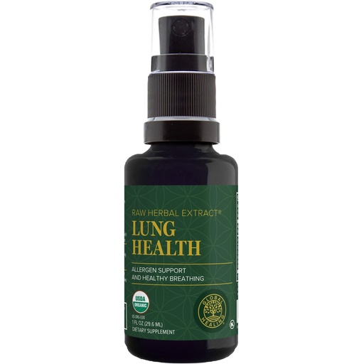 [BRSWIEDYDEMRSFDC] Global Healing Organic Lung Health Supplement - Herbal Nasal Decongestant Spray for Lung Cleanse, Respiratory Support and Mucus Relief To Breath Easy - Normal Nose Allergy and Sinus Defense - 1 Fl Oz
