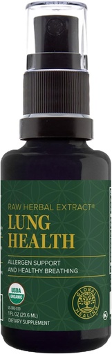 [BRSWIEDYDEMRSFDC] Global Healing Organic Lung Health Supplement - Herbal Nasal Descongestionante Spray para Limpeza Pulmonar, Suporte Respiratório e Alívio do Muco para Respirar Fácil - Alergia Normal Nariz e Defesa do Sino - 1 Fl Oz
