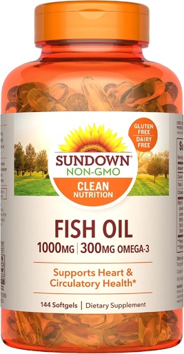 [BRSWIY32B4EAKCTK] Sundown Fish Oil, 144 Count