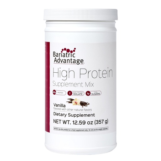 [BRSROHQZO4ORQFLO] Bariatric Advantage High Protein Supplement Mix - Protein Powder - 20 g Protein - for Pre- & Post-Bariatric Surgery Patients - Iron, Calcium & More - Vanilla - 14 Servings