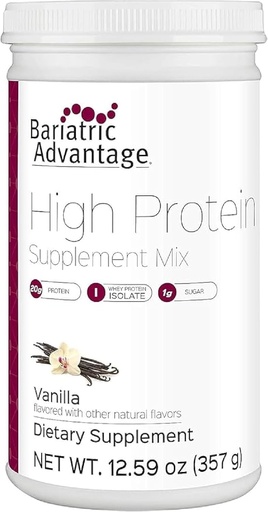 [BRSROHQZO4ORQFLO] Bariatric Advantage High蛋白补充剂 Mix - Bariatric蛋白粉 - 20克蛋白 - 用于产前和产后外科病人 - 配有铁、钙和更多 - 14种服务 - 香草