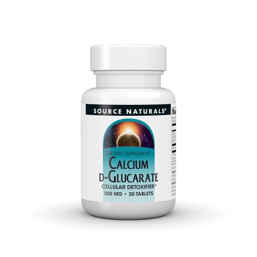 [BRSWIYT3OMAGOETO] Source Naturals Calcium D-Glucarate, Cellular Detoxifier* 500mg - 30 Tablets