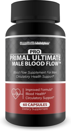 [BRSRAFD5OUCRU2Y3] Pro Primal Ultimate Male Blood Flow - Our Best Advanced Blood Flow Circulation Support - Blood Flow Pro Primal X Primal Ultimate Max Blood Flow Supplement Powder Capsules Whole Body Circulation Pills