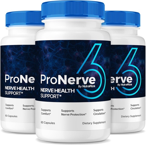 [BRSRAYAEOQNRA3Q6] NutraRize (3 Pack) ProNerve6 Neuropathy, ProNerve 6 Nerve Support Supplement, Pro Nerve 6 Capsules, ProNerve6 Pastillas Reviews (180 Capsules)