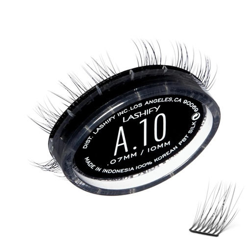 [BRSRMAIQDIIQAE3H] Lashify Amplify 10mm Gossamer DIY Eyelash Extensions Refill, Black, Easy False Eyelashes for a Natural Look
