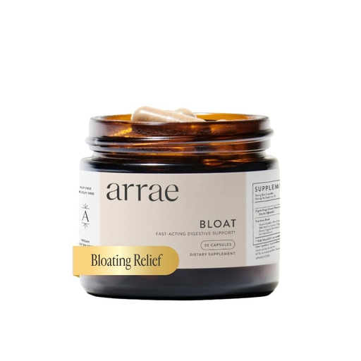[BRSROBQLCECRO3TA] Arrae Fast-Acting Bloating Relief Digestive Enzymes, All Natural Bloat, Gas & Indigestion Relief Capsules (30 Count)