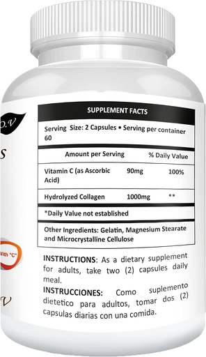 [BRSWIHAIPIIGI33E] Colageno Colagen Collagen 100% Colageno 120 Cap 1000mg Puro Collagen El MAS Fuerte Y Efectivo Colagein Totalmete Original De Collagen 3 Veces Mas Que Cualquier Otro Y a Precio Muy Bajo