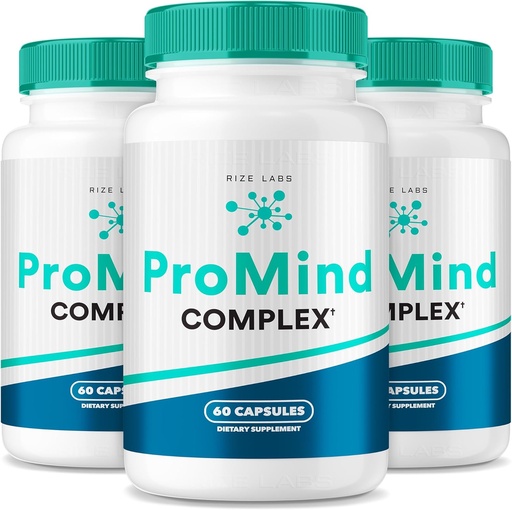[BRSROGINCAHBY2TL] rize labs ProMind Complex Supplement, Organic Memory Supporting Formula to Strengthen The Brain Used to Boost Memory - Pack of 3(180 Capsules)