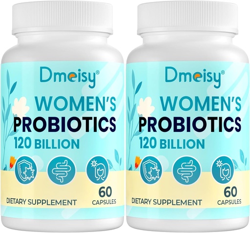 [BRSRAZQBOUNQKYAY] 120 Billion CFU Probiotic - Menopause Support Probiotics for Women, Natural Menopause Probiotic Supplement for Hot Flashes Night Sweats Mood Swings Hormone Balance Gut & Immune Health- 120 Caps