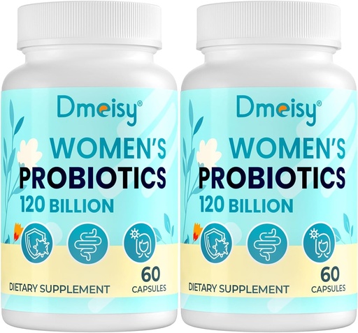 [BRSRAZQBOUNQKYAY] 120 Billones CFU Probiótico - Apoyo a la menopausia Probióticos para Mujeres, Menopausa Natural Suplemento Probiótico para Calientes Mood Swings Saldo hormonal Gut & Immune Health- 120 Caps