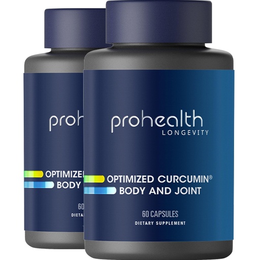 [BRSWKHQQCJ5GYHTM] ProHealth Body & Joint - Optimized Curcumin Longvida (60 Veggie Capsules)