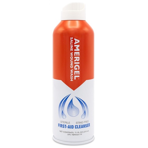 [BRSWIYTQCJ4BSEQ7] AMERIGEL - Saline Wound Wash - First Aid Cleansing Solution - Advanced Skin and Wound Care - 7.1 Oz.