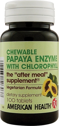 [BRSWIEI3BYMGIE3U] Papaya Enzyme w/Chlorophyll 100 Tablets