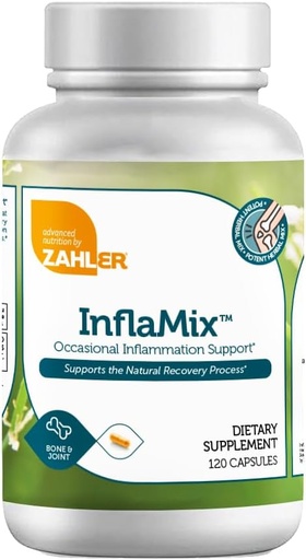 [BRSRABQ6CV7AMFDX] Zahler InflaMix, Turmeric ve daha fazlası, Sağlıklı Inflammatory Yanıtı, 360 Capsules.