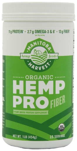 [BRSWIYYBB54WKAY5] Manitoba Harvest HEMP PRO FIBER, 16 Ounce Tubs (Pack of 2)