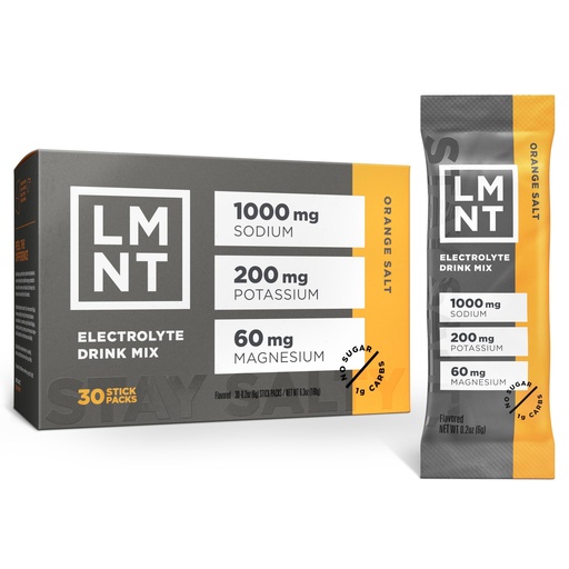 [BRSWYZYFCBYBMFA6] LMNT Zero Sugar Electrolytes - Orange Salt | Drink Mix | 30-Count