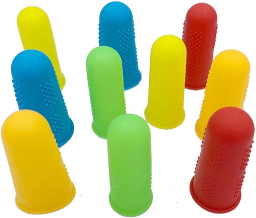 [BRSWGAQ5PIHGEHLG] Silicone Finger Protector,JDWG 10 pcs Finger Covers Finger Cots, Hot Glue Gun Finger Caps, Finger Sleeves,Great for Trigger Finger/Finger Cracking/Finger Arthritis/Finger Callus. (Mix Color)
