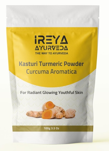 [BRSW2H36OECWACY2] Kasthuri Manjal Powder for Skin and Face Care (3.5 oz) | Kasturi Turmeric, Wild Turmeric powder | Curcuma Aromatica | Helps in Glowing Skin Acne and Radiant skin 100g