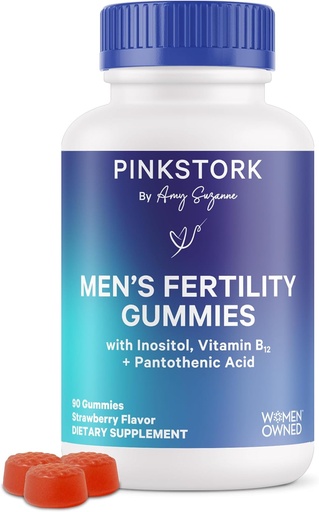[BRSROBILB4MQYEL7] Sininen Stork hedelmällisyys täydentää Gummies miesten - mies prenataali vitamiinit, Conception tuki hänelle - Lisääntymisterveys, Hormonaalinen tasapaino & Motiliteetti - 90 Count