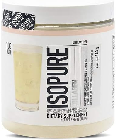[BRSWGA36AV7GC2YU] Isopure Multi Collagen Peptides Protein Powder, Vitamin C for Immune Support, Type 1, 2 & 3, Keto Friendly, for Recovery Support, Joints, Cartilage, Skin & Nails - Gluten No, Unflavored, 15 Servings