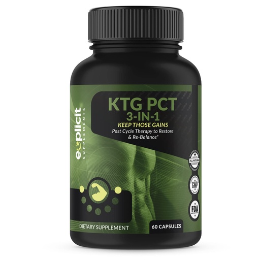[BRSWGCT3OR6Q4D3B] Keep Those Gains PCT 3-in-1 - Post Cycle Therapy - 60 Capsules